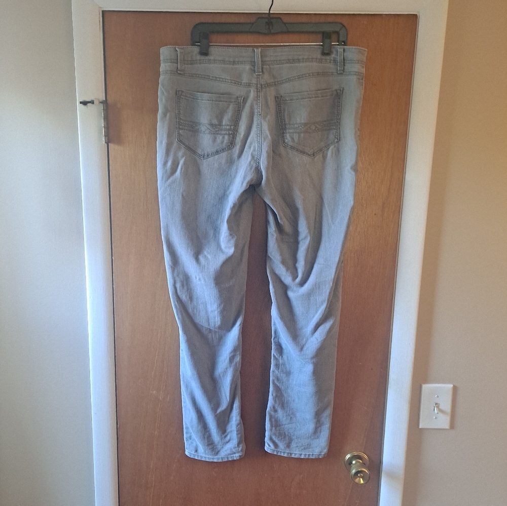 Gray pull on jeans